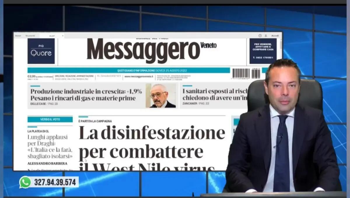 Trema la terra in Fvg. Rassegna stampa 25 agosto 2022 - 