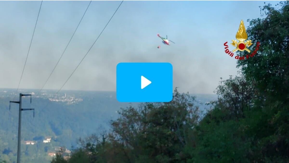 Vasto incendio boschivo a Polcenigo: super lavoro per i pompieri - 