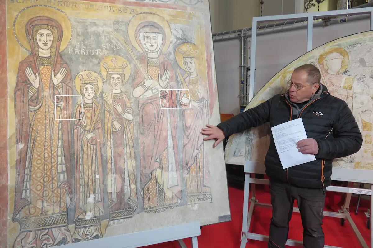 A Cividale visite guidate ai restauri degli affreschi del Tempietto Longobardo - 