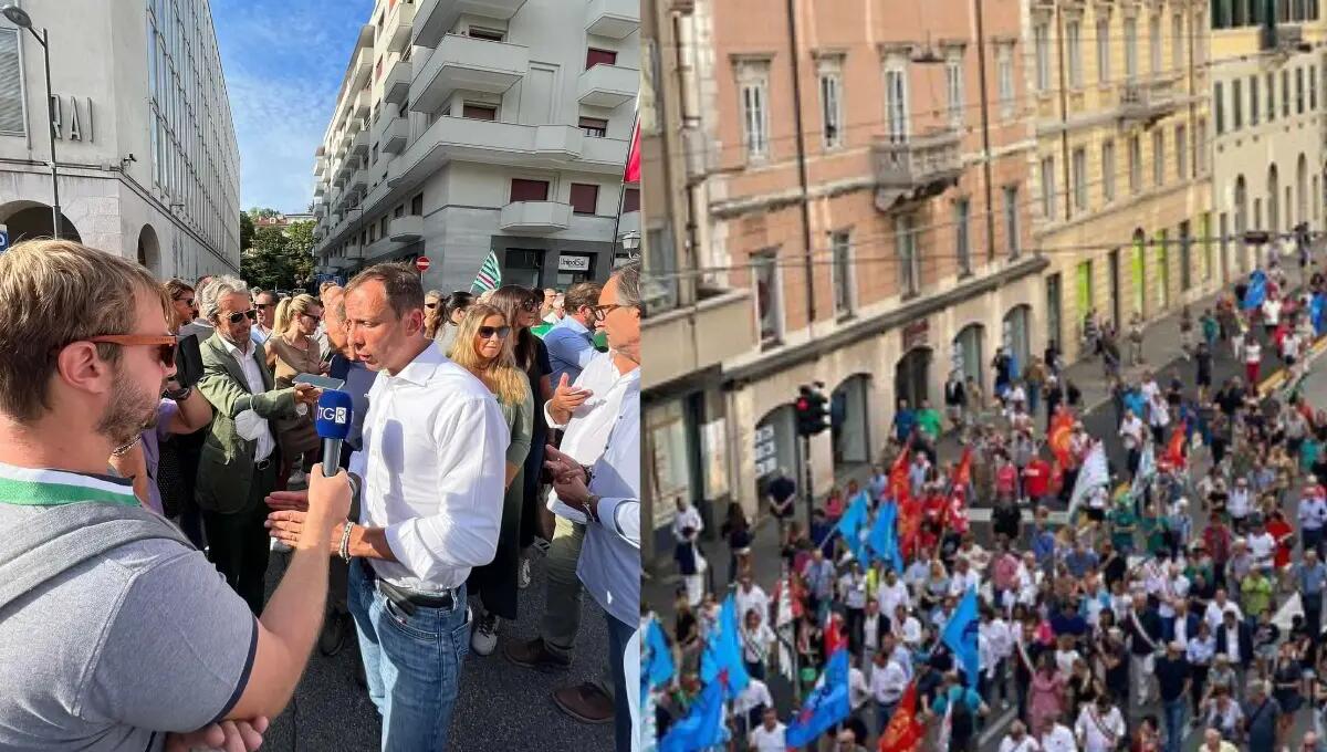 Dodicimila persone in corteo a Trieste contro i licenziamenti della Wärtsilä - 