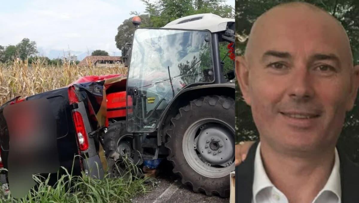 Scontro tra trattore e furgone: morto sul colpo Luca Cappellotto, dipendente della Hausbrandt - 