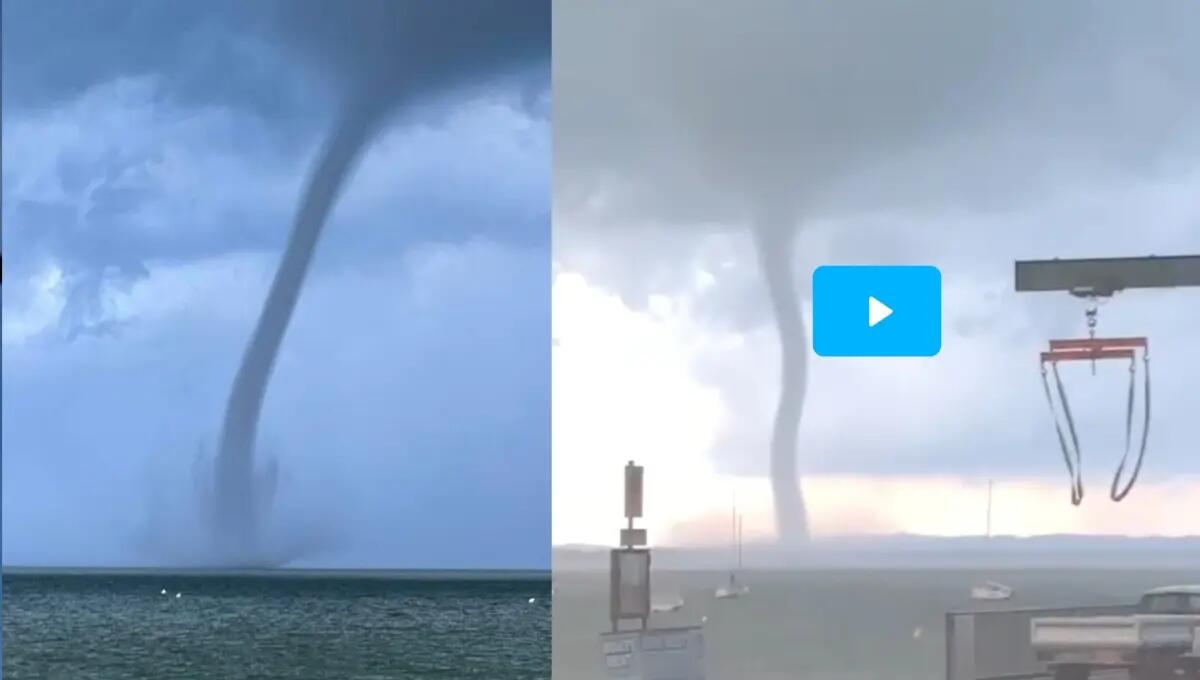 Tromba d'aria sul lago di Garda, verifiche in corso | VIDEO - 