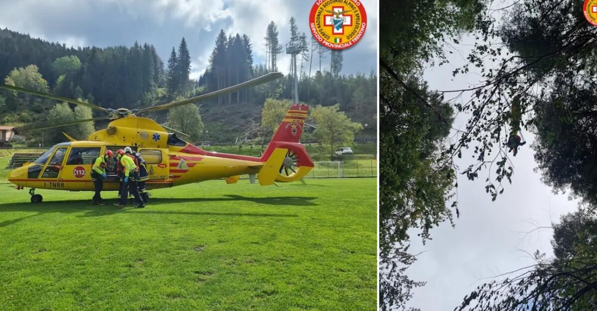 Esce a cercare funghi e scivola in un canale per 40 metri: grave 65enne - 