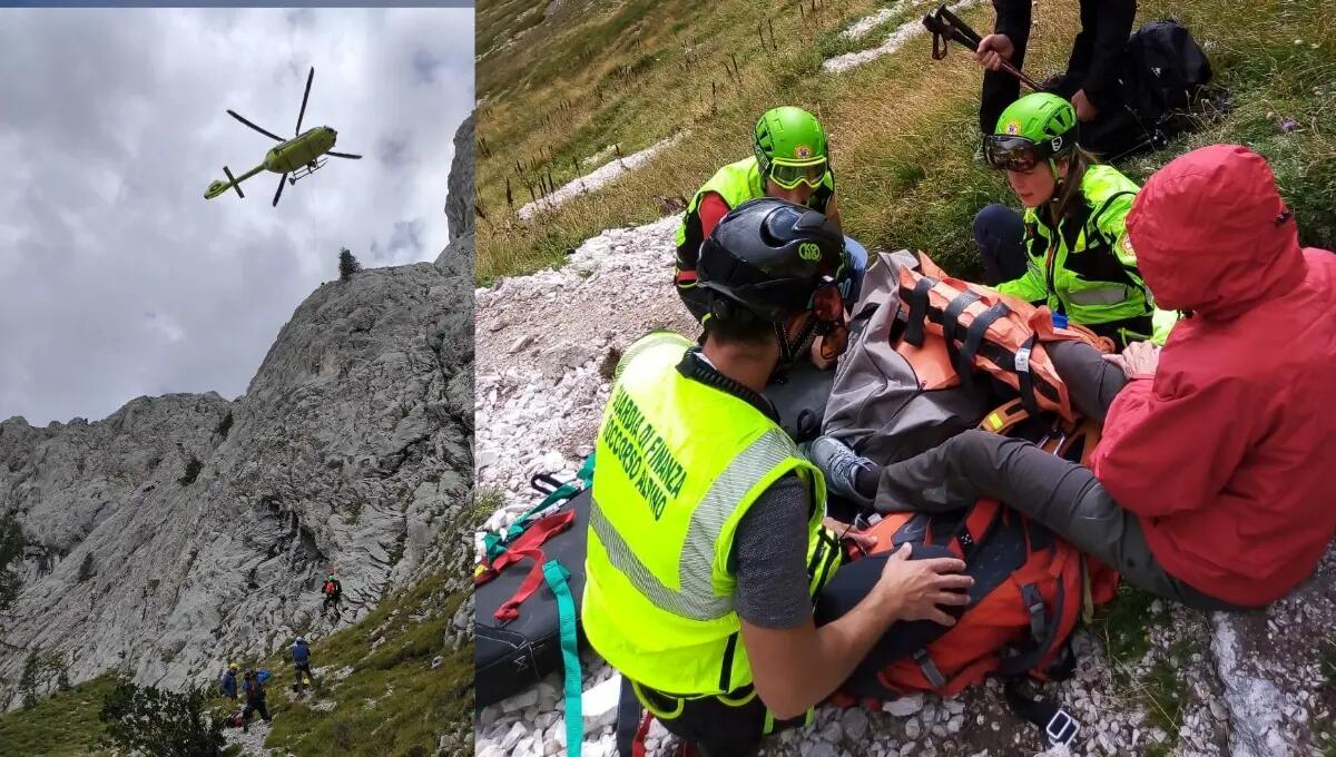 Colpito da un sasso a Sappada, malore nelle Dolomiti Friulane e una donna con forte distorsione nelle Alpi Giulie - 