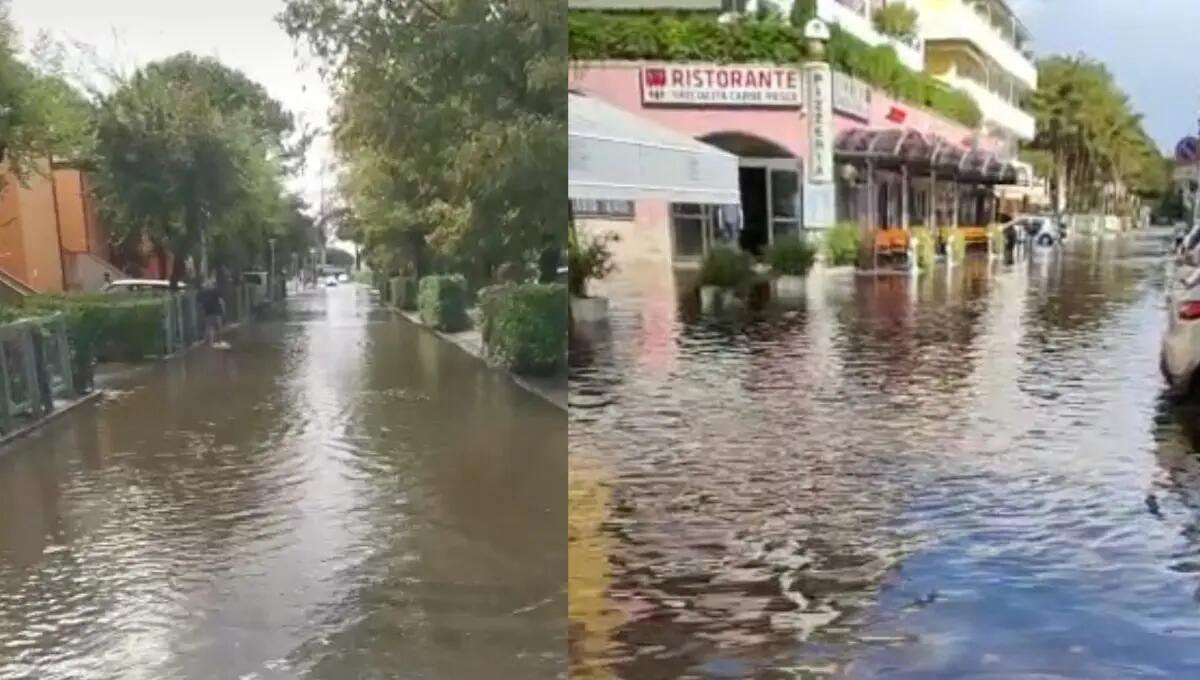 Allagamenti a Bibione, 60 mm di pioggia: "idrovore azionate, ma  rete fognaria in tilt" - 