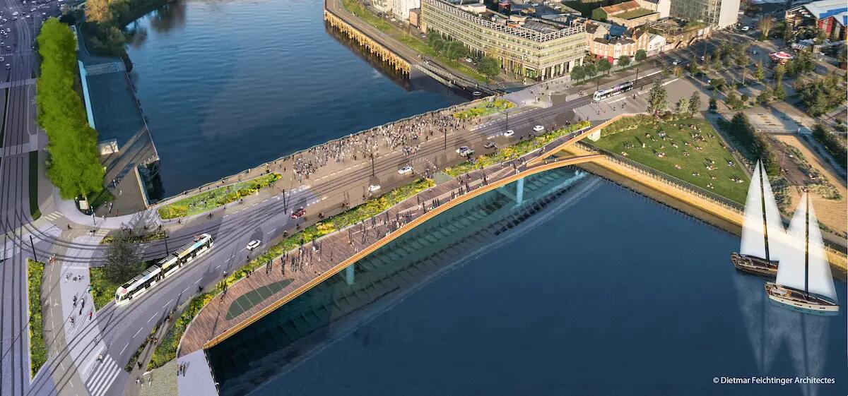 Cimolai Spa realizzerà l’impalcato metallico del nuovo Ponte Anne de Bretagne a Nantes - 