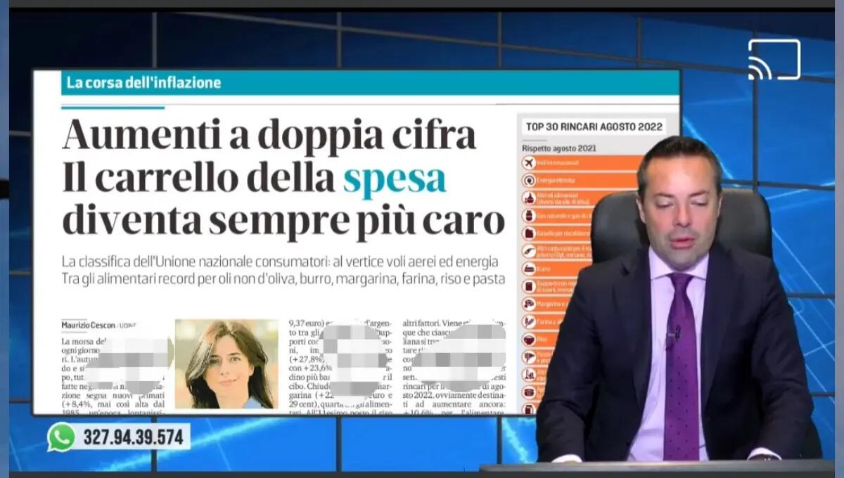 Carrello della spesa sempre più caro. Rassegna stampa 2 settembre 2022 - 