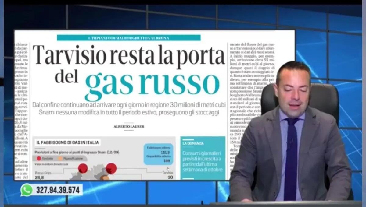 Gas, flusso regolare a Tarvisio. Rassegna stampa 13 settembre 2022 - 