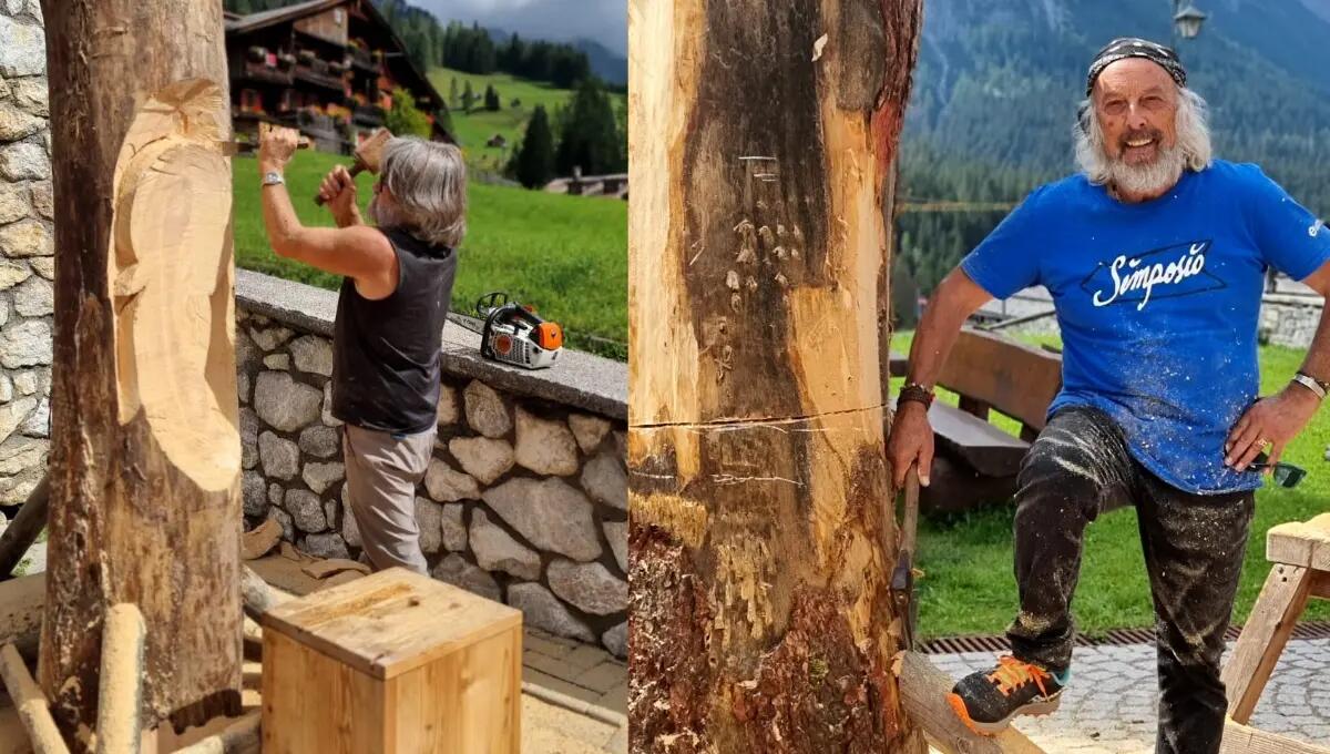 Festa delle Borgate Vecchie e scultura di scena a Sappada - 
