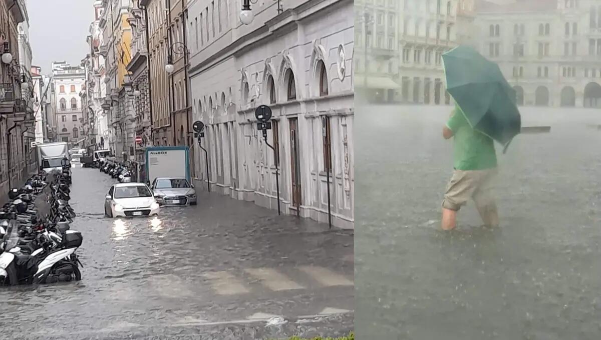 Maltempo in Fvg, strade allagate e danni d'acqua: oltre 100 interventi dei pompieri - 