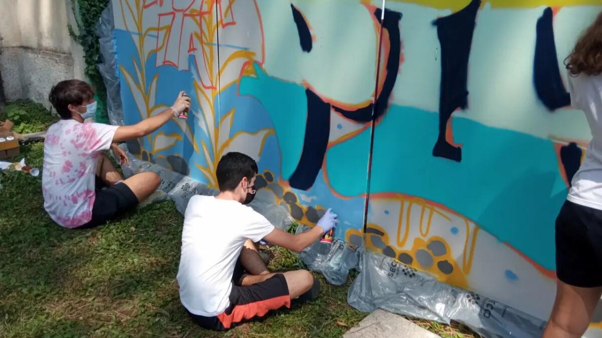 Laboratorio di Street Art a Tolmezzo: i giovani della montagna immaginano la loro Europa - 