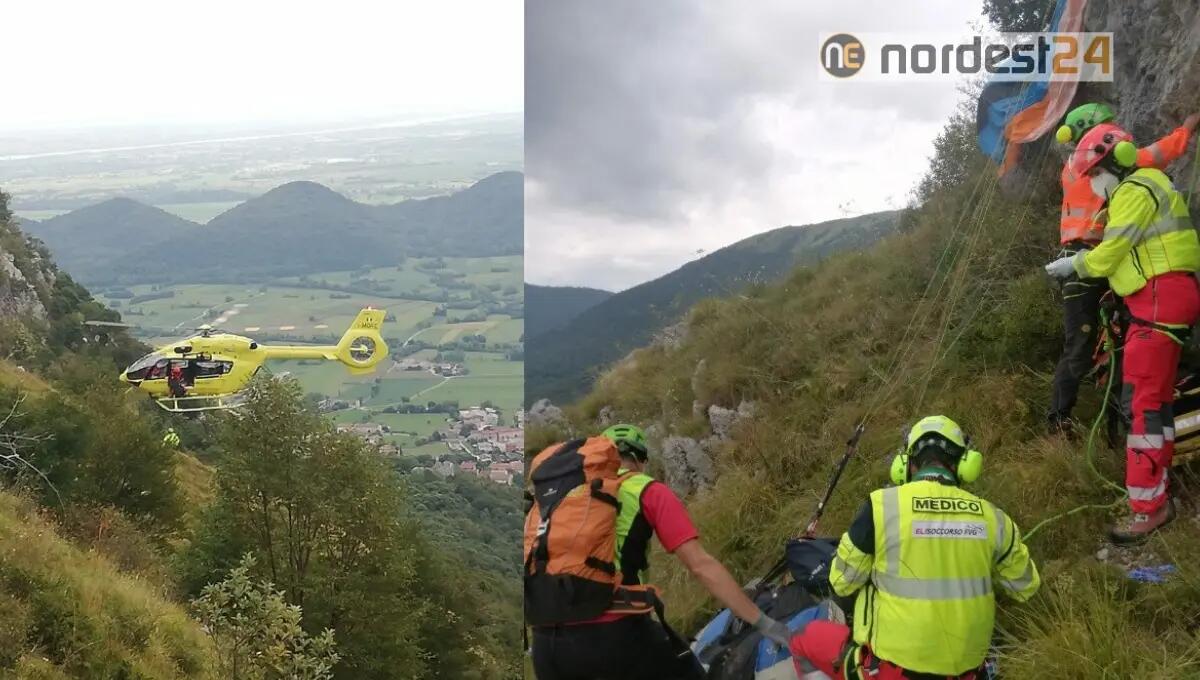 Parapendista 56enne precipita dal Monte Valinis subito dopo il decollo - 