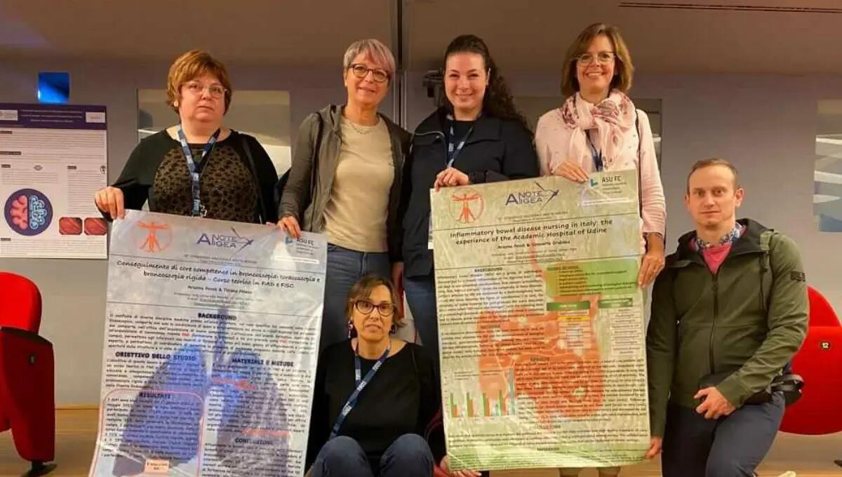 Gli infermieri della Gastroenterologia di Udine premiati al Congresso Nazionale ANOTE-ANIGEA - 