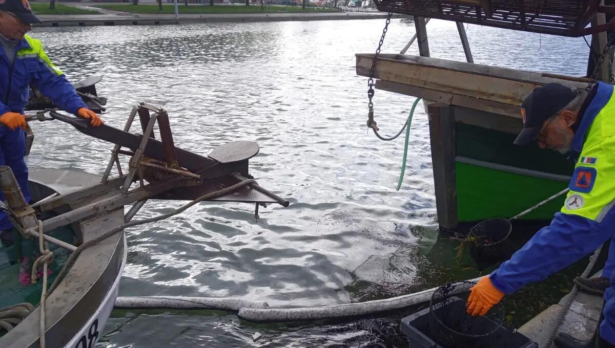 Bidone con sostanze oleose finisce in laguna a Marano Lagunare - 