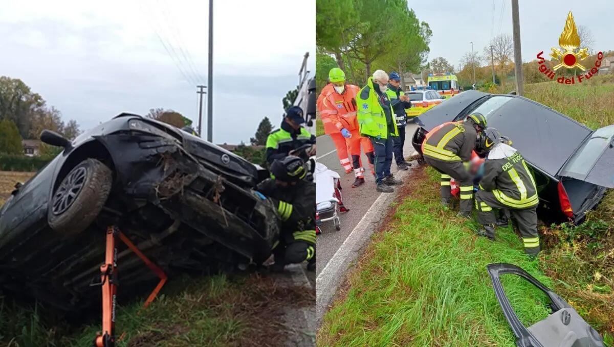 Sbanda a Gorgo di Latisana e finisce nel fosso: ferito - 