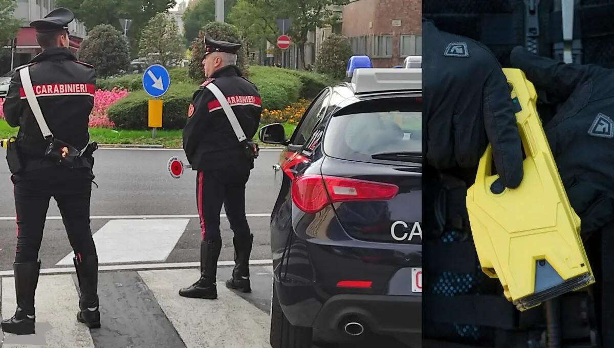 Fermato per un controllo picchia i carabinieri: bloccato con il taser - 