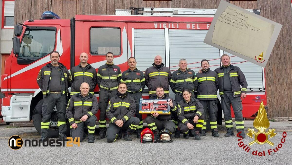 La lettera di un bimbo nel palloncino, da Como a Pordenone: i pompieri esaudiranno il suo desiderio -