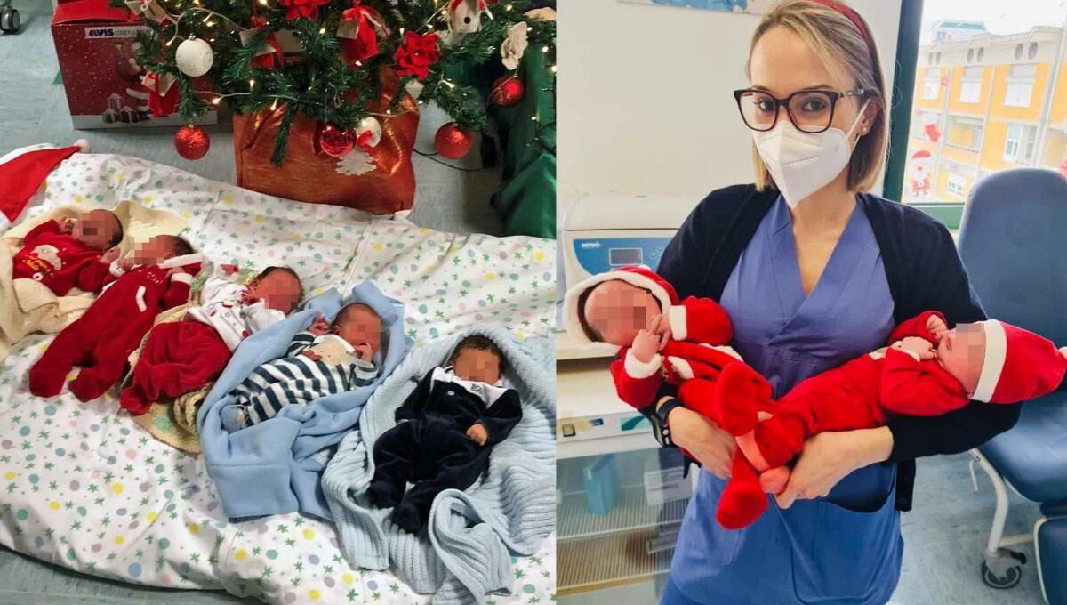 Natale, a Portogruaro 6 neonati "in festa" con i loro genitori - 