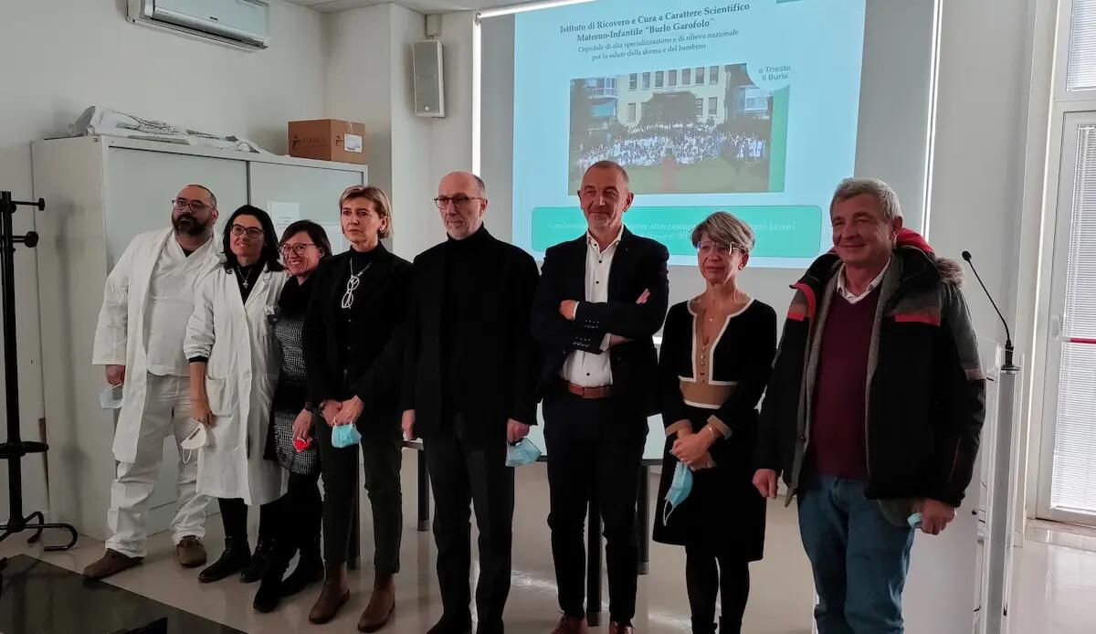 Investimenti per 18,5 milioni di euro effettuati al Burlo dal 2019 al 2022 per il rinnovo delle attrezzature e dei locali - 