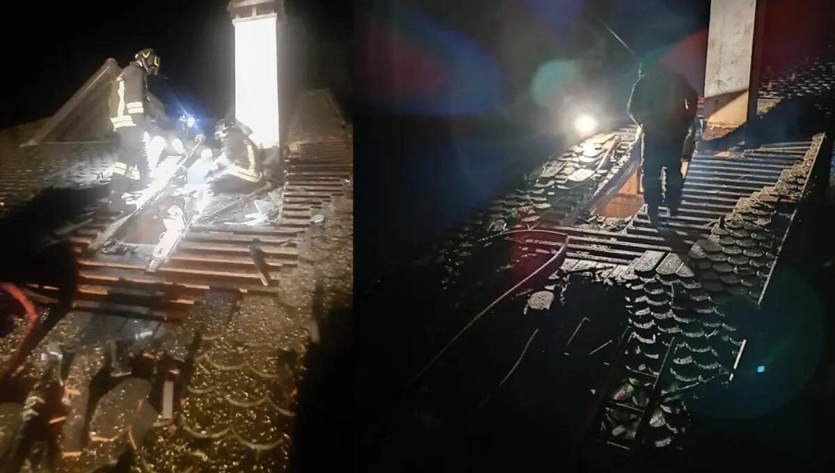 Paura a Prato Carnico per un tetto in fiamme: i pompieri evitano il peggio - 