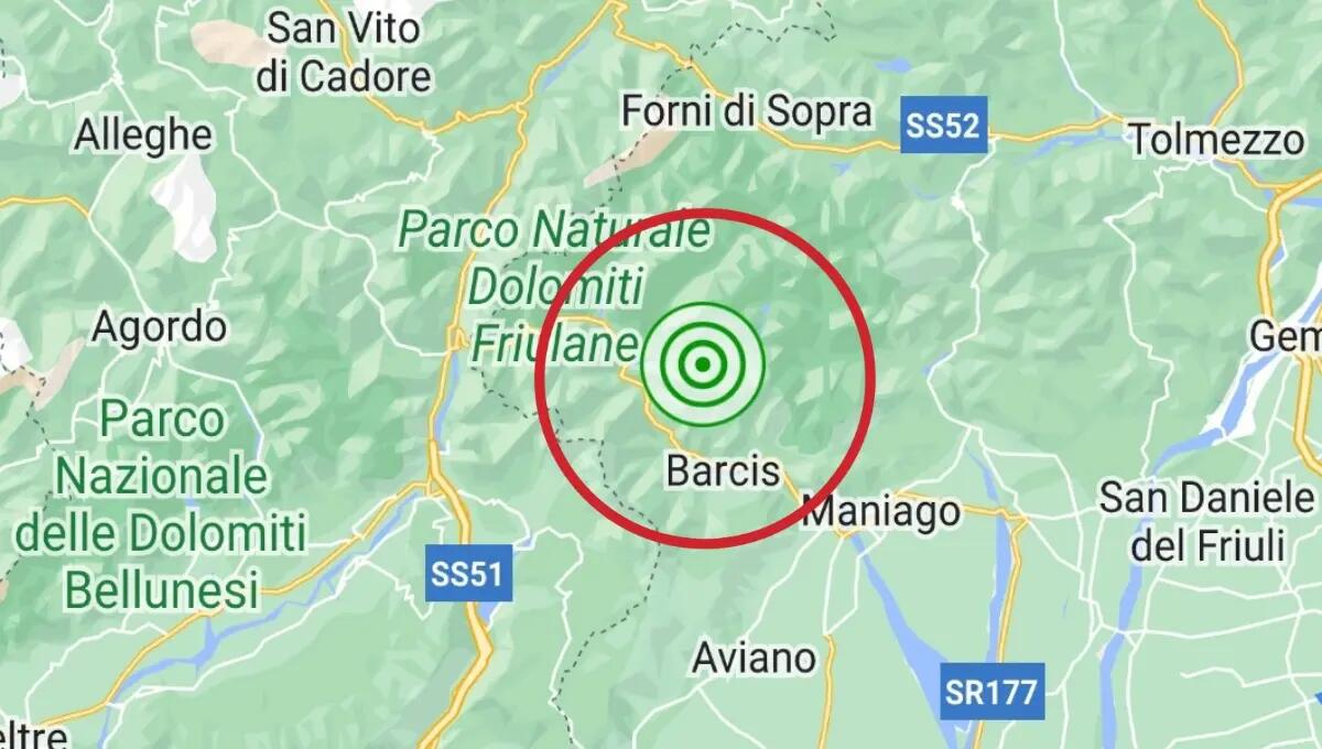 Lieve scossa di terremoto in Friuli Venezia Giulia con epicentro a Claut - 