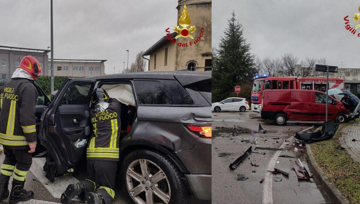 Scontro tra auto a Pordenone: due feriti, uno è grave - 