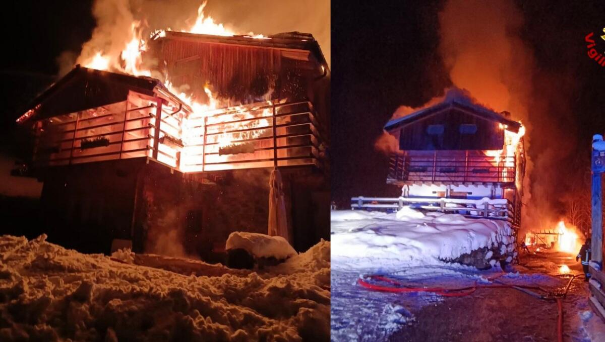 Incendio a Sauris, a fuoco l'hotel Borgo Eibn Mountain Lodge: danni ingenti - 