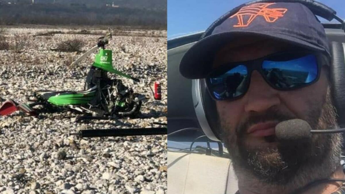 Elicottero precipitato a Sequals: morto il 45enne Igor Schiocchet -