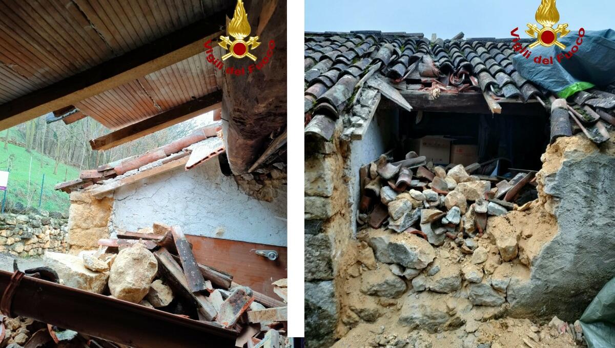 Gru edile finisce sul tetto di una casa danneggiandola - 