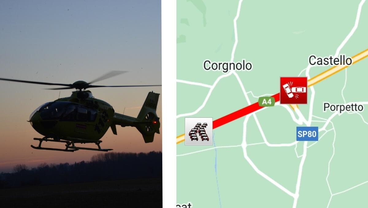 Incidente in autostrada A4 tra Latisana e Porpetto - 