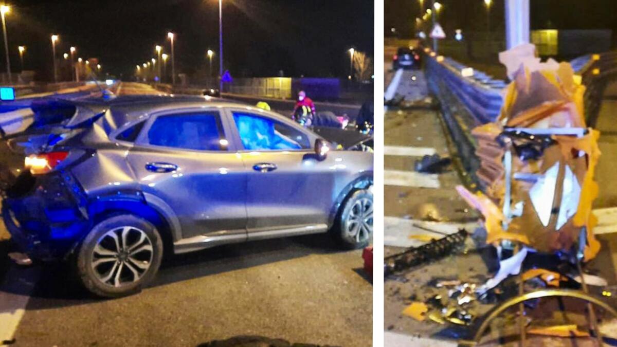 Si schianta contro la cuspide del guard-rail: grave una donna - 