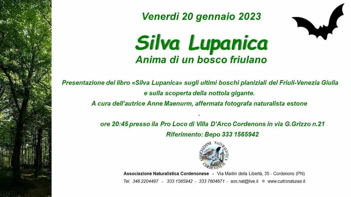 A Cordenons la presentazione del libro di Silva Lupanica: Anima di un bosco friulano - 