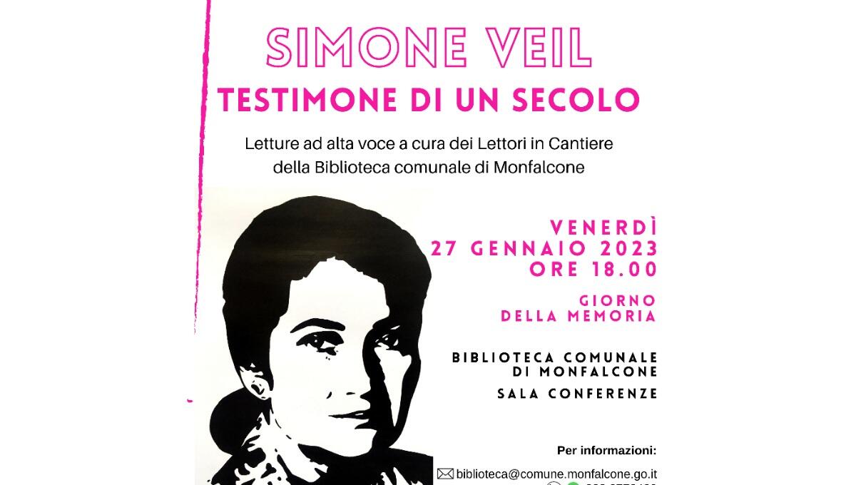 Simone Veil. Testimone di un secolo, il 27 gennaio in Biblioteca a Monfalcone - 