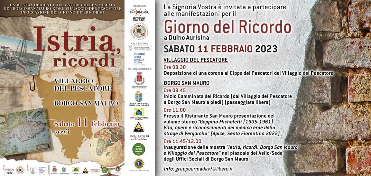 Cerimonie del Giorno del Ricordo 2023 a Duino Aurisina - 