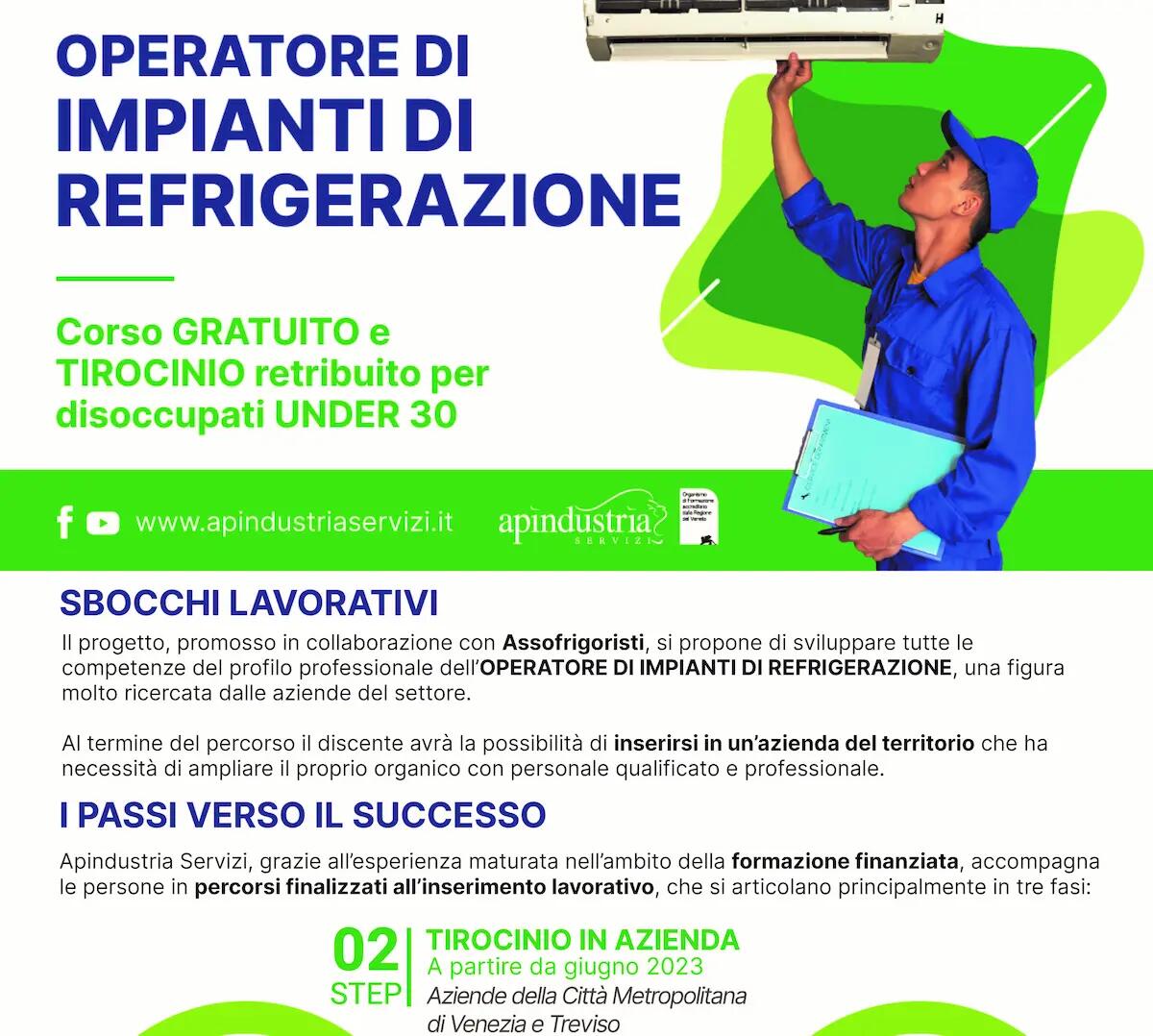 Apindustria Servizi offre lavoro a 9 giovani operatori di impianti di refrigerazione - 