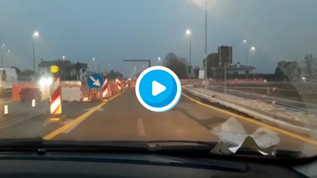 Nuova rotatoria a Gorgo di Latisana lungo la SR 354, modificata la viabilità | VIDEO - FOTO - 