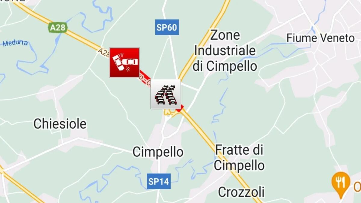 Incidente in A28 tra Cimpello e Pordenone: due persone ferite - 