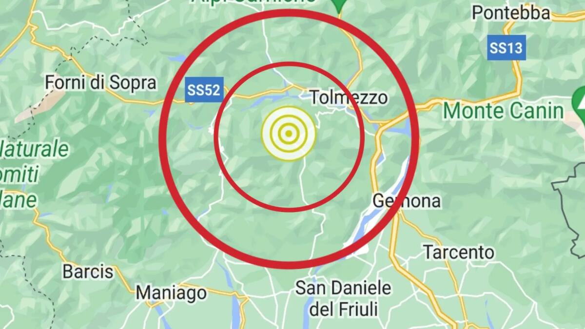 Scossa di terremoto nella notte in Friuli - 