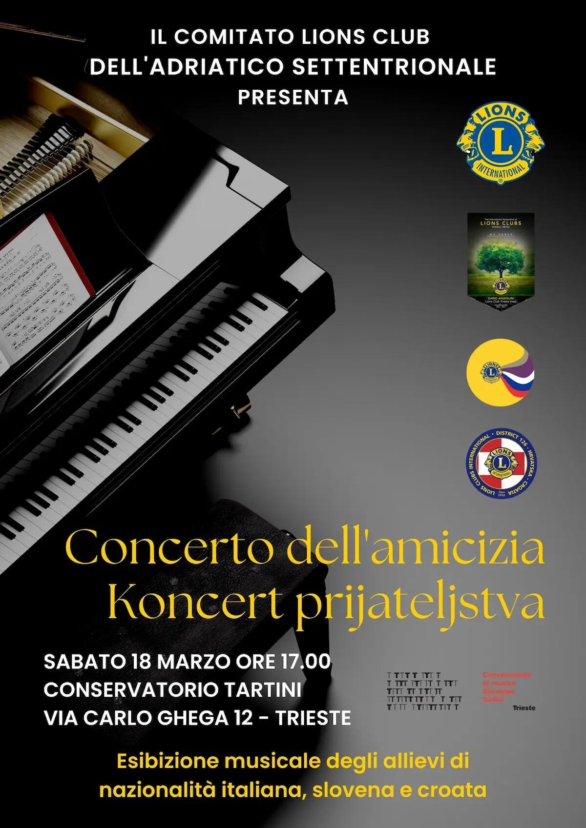 “Concerto dell’Amicizia”, il Comitato Lions Club dell'Adriatico Settentrionale torna all’opera - 