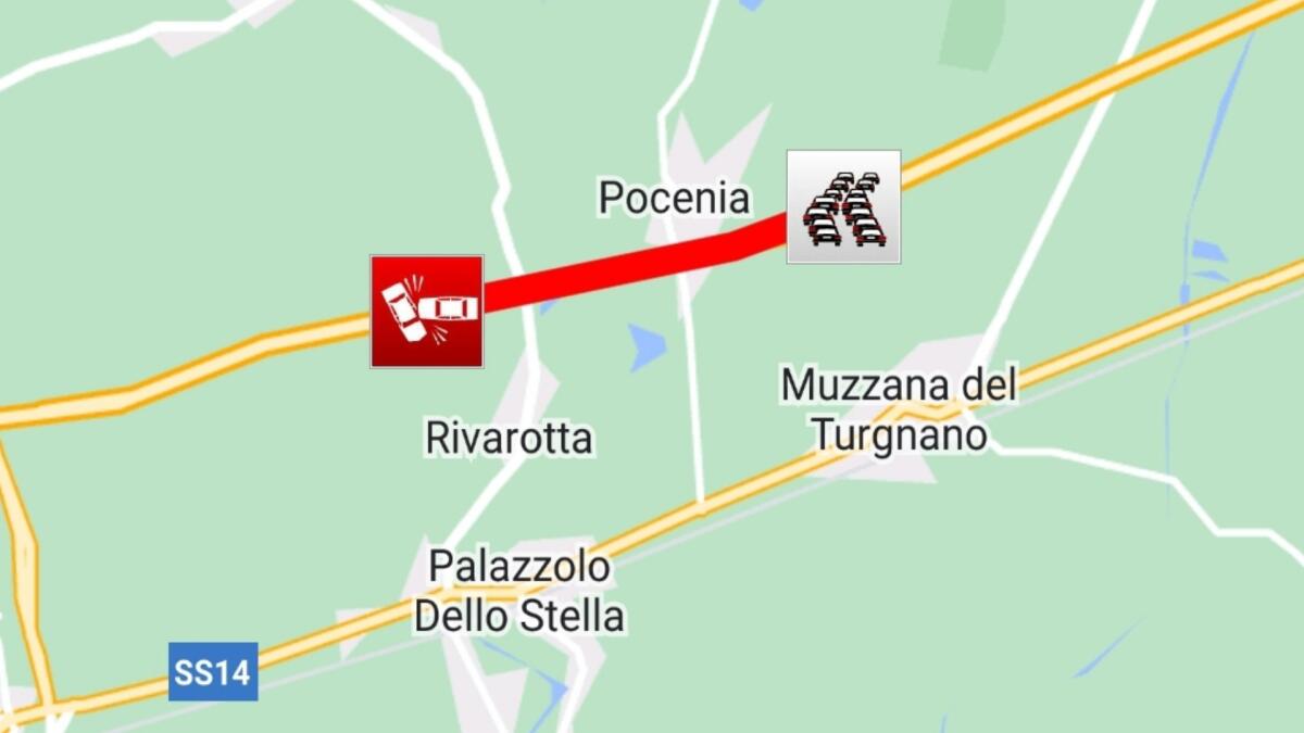 Incidente in A4, auto tampona un Tir tra San Giorgio di Nogaro e Latisana - 