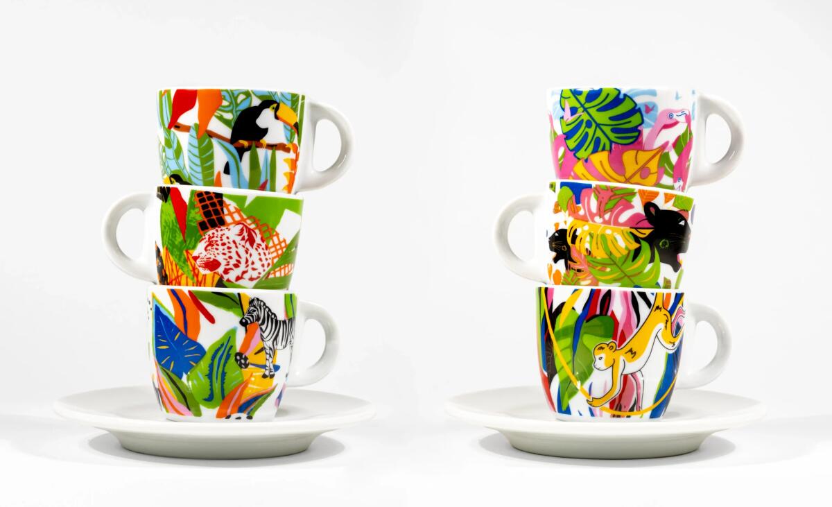 Nuova edizione limitata di Funny Cups di Diemme, a tema "jungle", per una pausa caffè colorata - 