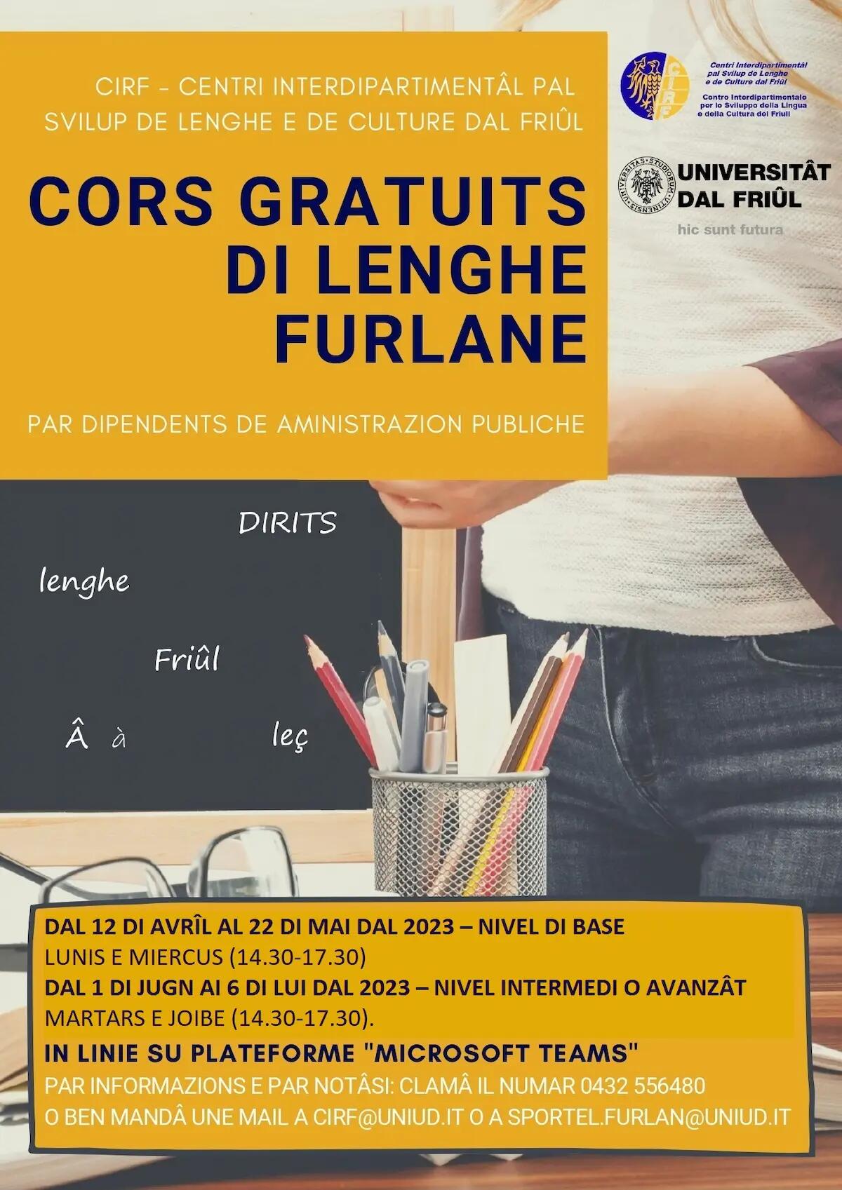 Corsi gratuiti online di friulano per dipendenti pubblici - 