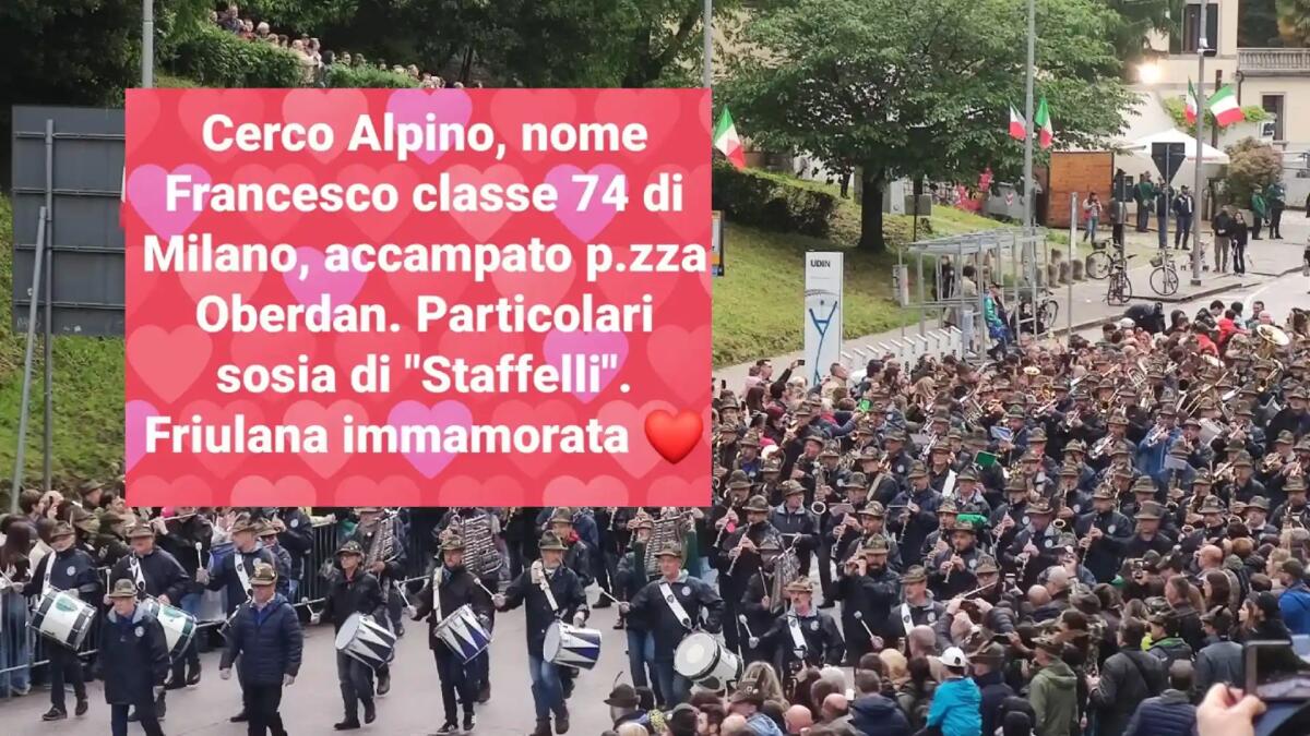 Colpo di Fulmine all'Adunata, Sabrina cerca il suo Alpino perduto -