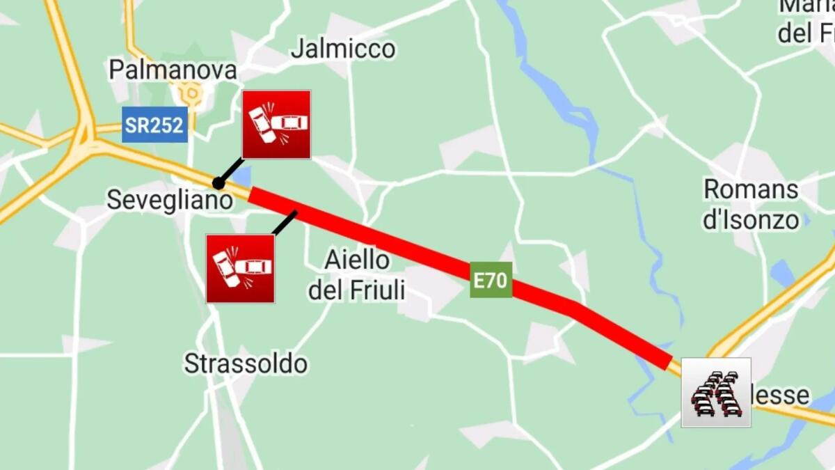 Due incidenti in A4, traffico rallentato e code in autostrada - 