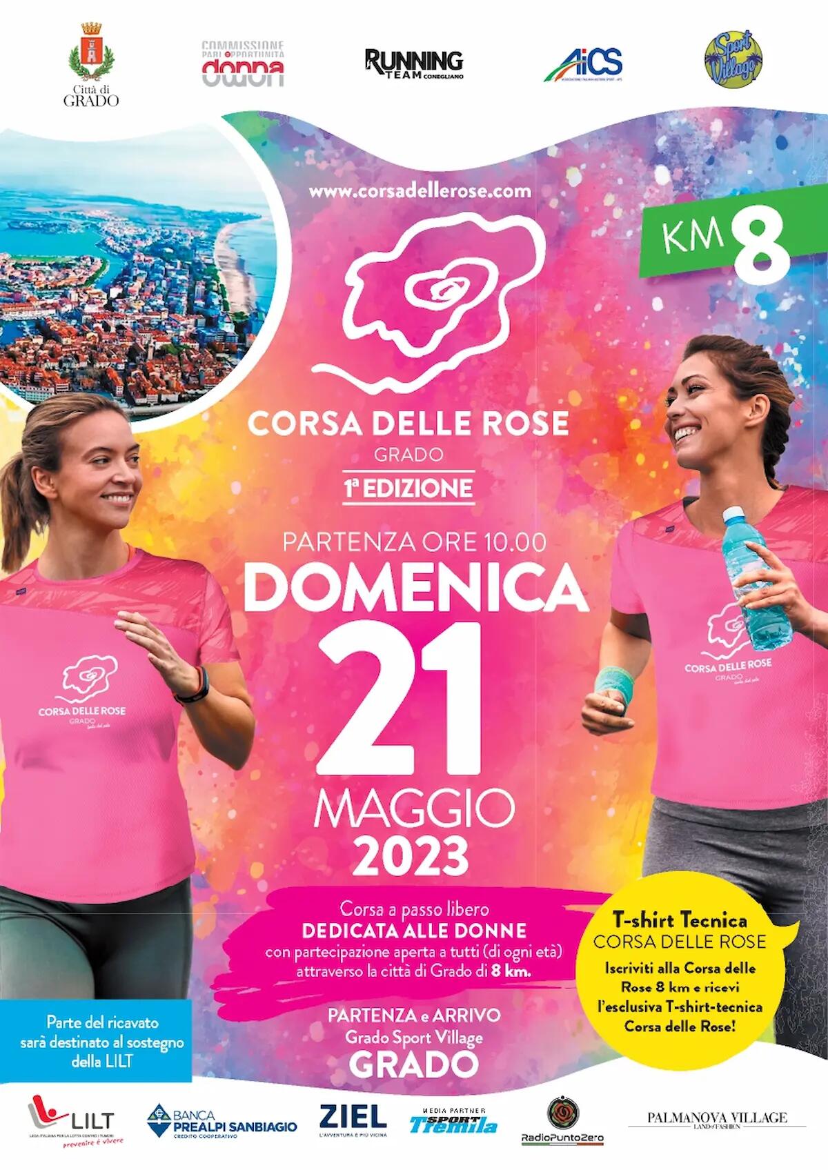 Tra sport e solidarietà, Domenica a Grado debutta la corsa delle rose - 