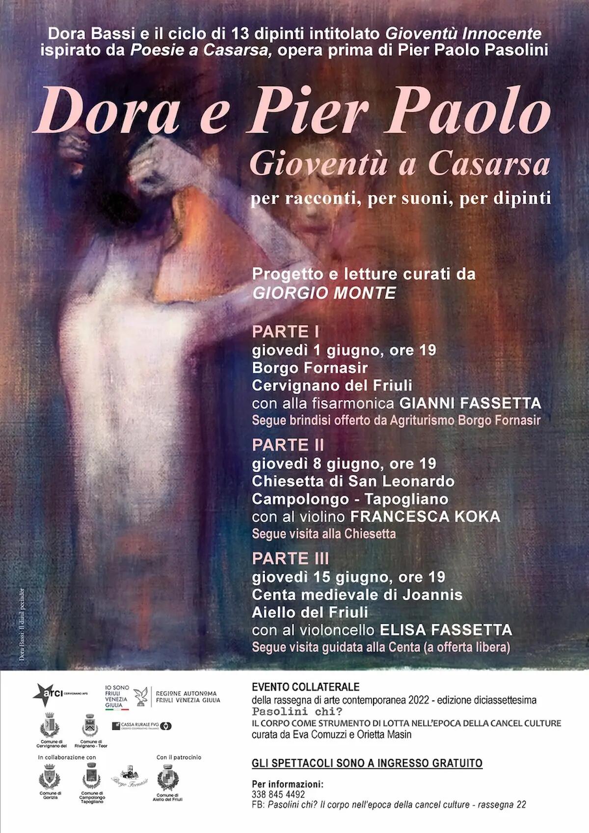 Gioventù a Casarsa, tre giovedì dedicati al teatro di narrazione nella Bassa di Pasolini - 