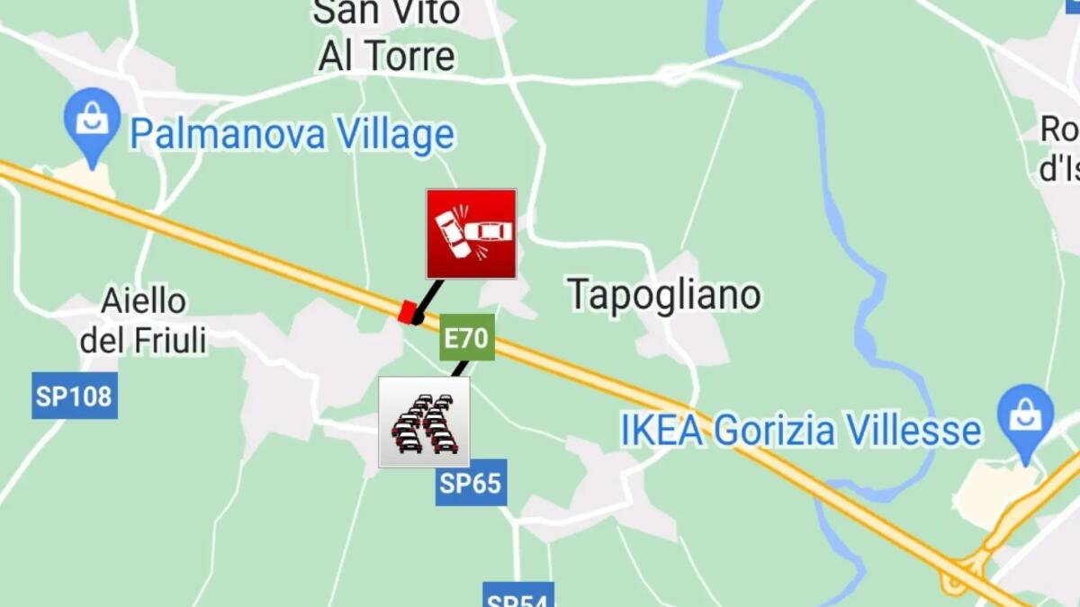 Incidente in A4 tra Villesse e Palmanova: 5 persone soccorse, 3 sono minori - 