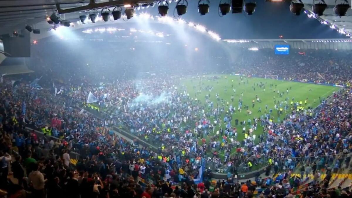 Scontri allo stadio Dacia Arena di Udine, arrestato tifoso napoletano - 