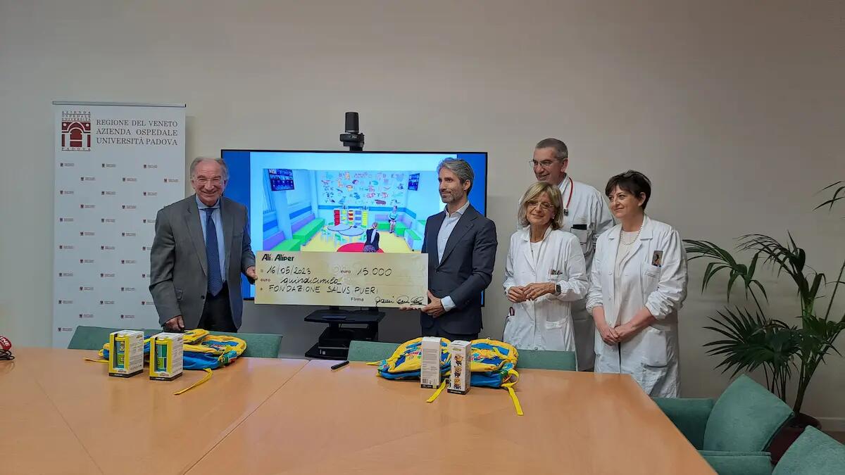 Arrivano 15.000€ da Alì per i bambini della Pediatria dell’Azienda Ospedale Università di Padova - 