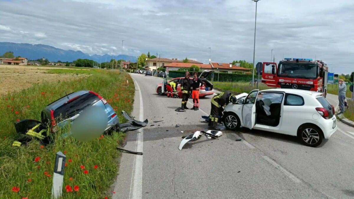 Incidente a Porcia, coinvolto anche un bambino: un ferito - 